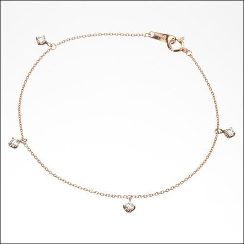 4℃ ピンクゴールドブレスレット ヨンドシー ラッピング無料(15652円)