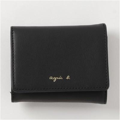 アニエスべー 財布 折財布 三つ折り ミニ財布 ブラック agnes b