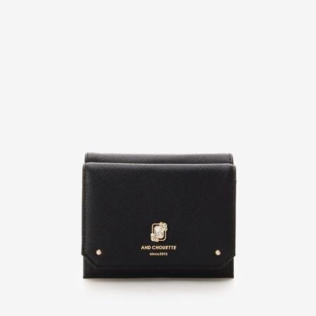 サマンサタバサ 折財布 スクエアビジュー二つ折り財布 ブラック Chouette 折財布 Grand Loungeの