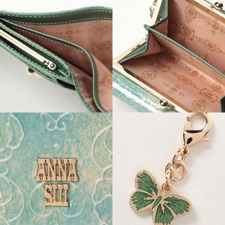 ANNA SUI アナスイ ANNASUI 折財布 ローズハート 口金二つ折り ANNA SUI アナスイ ANNASUI 折財布 ローズハート 口金二つ折り