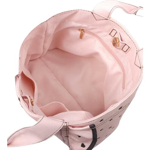 JILL by JILLSTUART ピンク ハート柄 トートバッグバレンタイン ジルバイジルスチュアート JILL by JILLSTUART ハートフリル