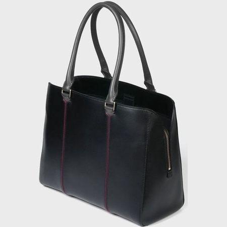 クーポン発行 ポールスミス バッグ トートバッグ レディース カラーインセットハンドル ブラック Paul Smith 在庫有 Www Skylanceronline Com