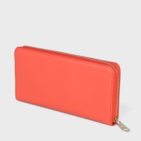 割引クーポン対象品 ポールスミス 長財布 フェイスグループ レッド Paul Smith プレミアム Bio Ind In