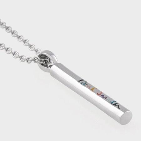 日本限定モデル 新品 正規品 送料無料 バッグ 財布 ポールスミス ポールスミス Smith Paul ホワイト ラウンドメタル ネックレス メンズアクセサリー