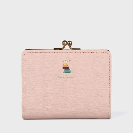 ポールスミス Paul Smith 折財布 マーケトリーバニー がま口2つ折り財布