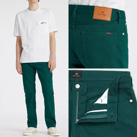 Paul Smith ポールスミスストレッチカラーデニムライトグリーン緑