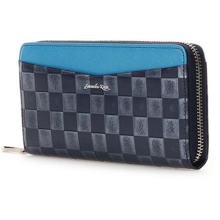 ラウンド サマンサキングズ 財布 Kingz Samantha ネイビー ラウンドジップ長財布 バイカラー 市松模様柄 メンズ 長財布 財布 サマンサキングズ 新品 正規品 送料無料 バッグ 財布