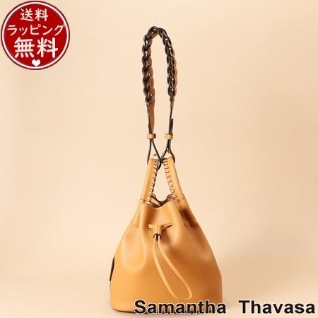 サマンサタバサ Samantha Thavasa 2way巾着バッグ キャメル
