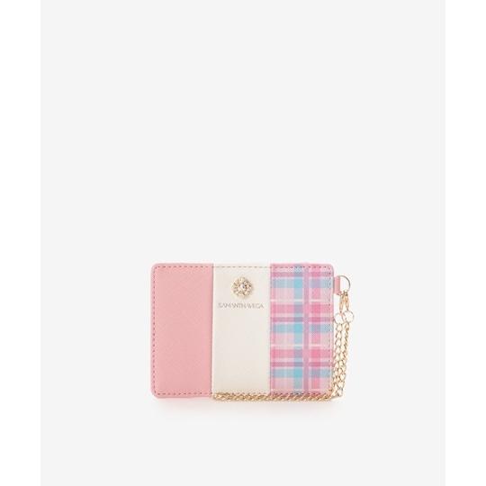 祝開店 大放出セール開催中 財布 サマンサタバサ バッグ Vega Samantha ピンク オリジナルチェックパスケース パスケース サマンサタバサ 新品 正規品 送料無料 財布 帽子 ファッション小物