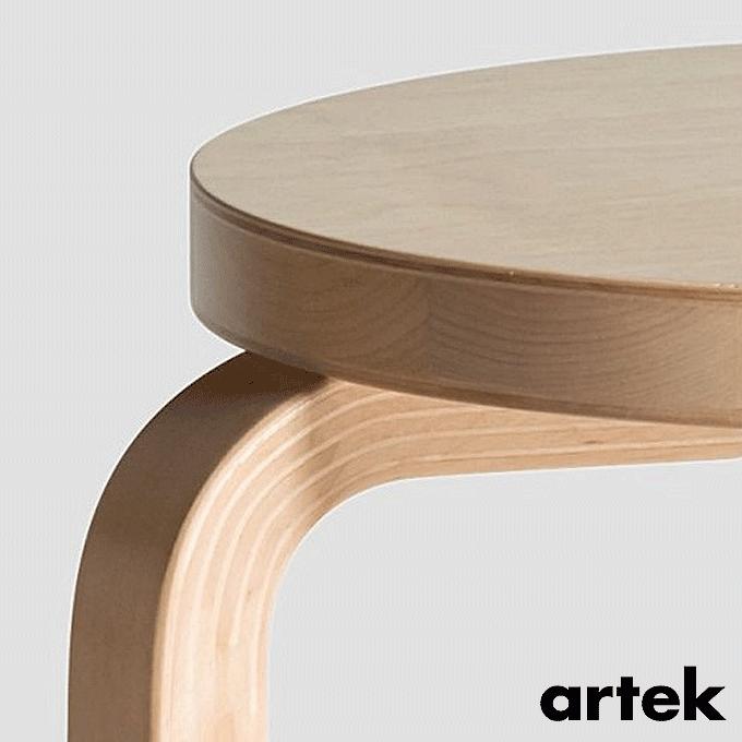 artek アルテック 不朽のスツール E60 Stool バーチ アアルト 4本脚 914ARE60BH-CA｜momoda｜02