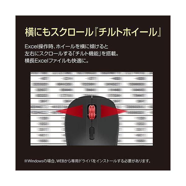 Digio デジオ 高速スクロールホイール搭載「神速」シリーズ 小型Bluetooth静音3ボタンBlueLEDマウス ホワイト MUS-BKT163W｜momoda｜04