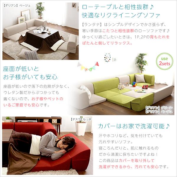 カバーリングコーナーローソファ【Lantana-ランタナ-】(カバー カバーリングコーナーローソファ【Lantana-ランタナ-】(カバー