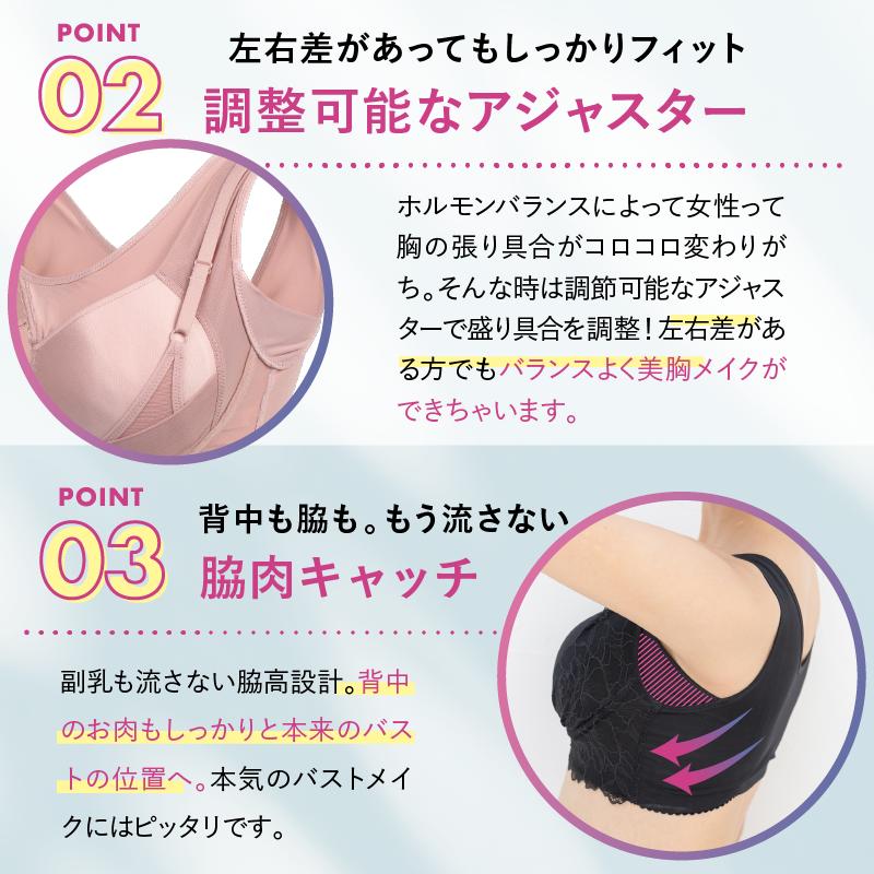 色っぽナイトブラ 2枚セット モモフル ノンワイヤー ブラジャー 色っぽナイトブラ 2枚セット モモフル ノンワイヤー ブラジャー