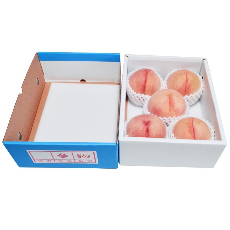 桃 もも 送料無料 ２kgギフト箱２箱セット モモ 桃  川中島白桃  お中元  農家直送 産地直送 桃星農園 あらかわの桃 光センサー糖度計の画像