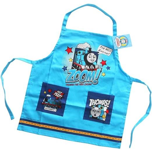 01320-16/サロンジェ/【TOMAS/機関車トーマス】子供エプロン110cm