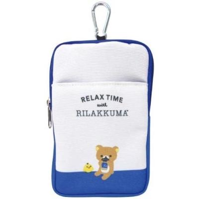 セール 特集 ハタケヤマ カラビナ付きマルチポーチ リラックマ ブルー 大規模セール