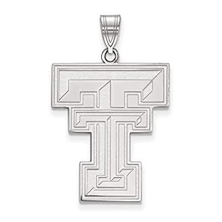 安い購入 Jewelry Stores Network テキサス工科大学 レッドレイダース 学校文字 ロゴペンダント スターリングシルバー ブランドショッパー付き