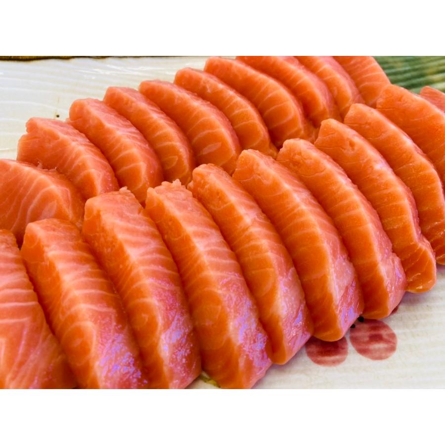 お刺身サーモン 1kg プレミアムグレード 骨なし 皮なし おさしみ サーモン 刺身用 生食用 6キロまで送料一律 真空パックでお届け Osashimisa Mon ももん商店 通販 Yahoo ショッピング