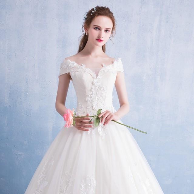 ウェディングドレス 結婚式 花嫁 二次会 パーティードレス プリンセスライン ウエディングドレス ブライダル レース 手作り シャンパンhs002 19hs02 ももももんすたー8 通販 Yahoo ショッピング