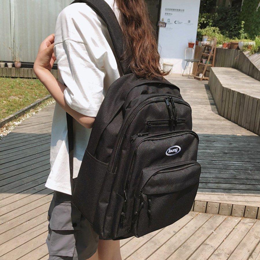 リュック レディース 通学 通勤 大容量 黒 リュックサック バックパック バッグ 多収納 大きめ かばん 女子 中学生 高校生 大学生 アウトドア 女子 韓国 22zfw243 ももももんすたー8 通販 Yahoo ショッピング