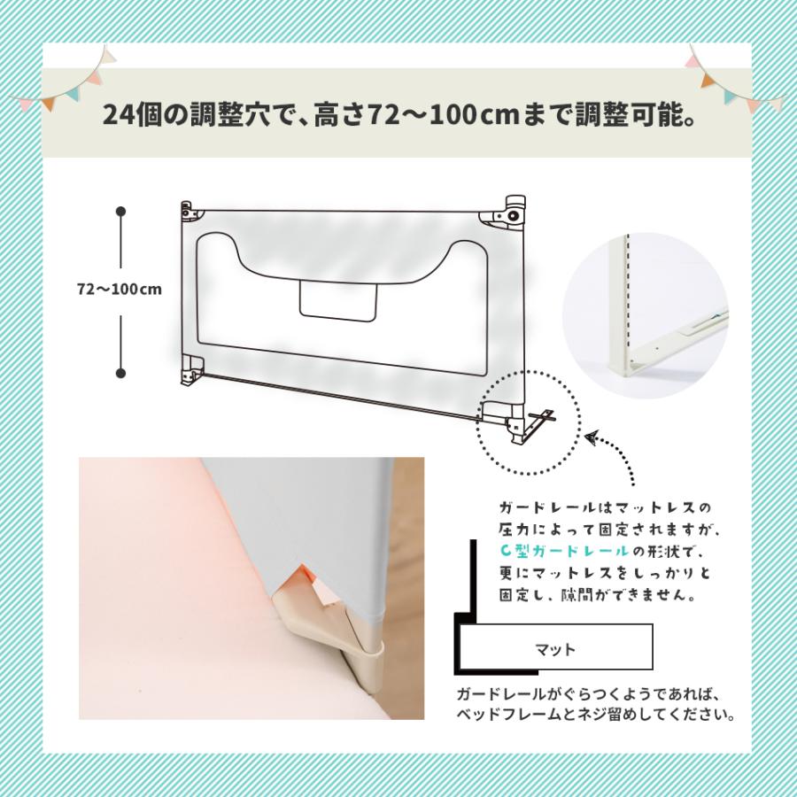 ベッドガード ベッドフェンス 転落防止 ベビーベッドガード ベッドフェンス 1cm 150cm 180cm 190cm 0cm 幼児用 ベッド 柵 赤ちゃん 落下防止 Hugmuu Grit ヤフー店 通販 Yahoo ショッピング
