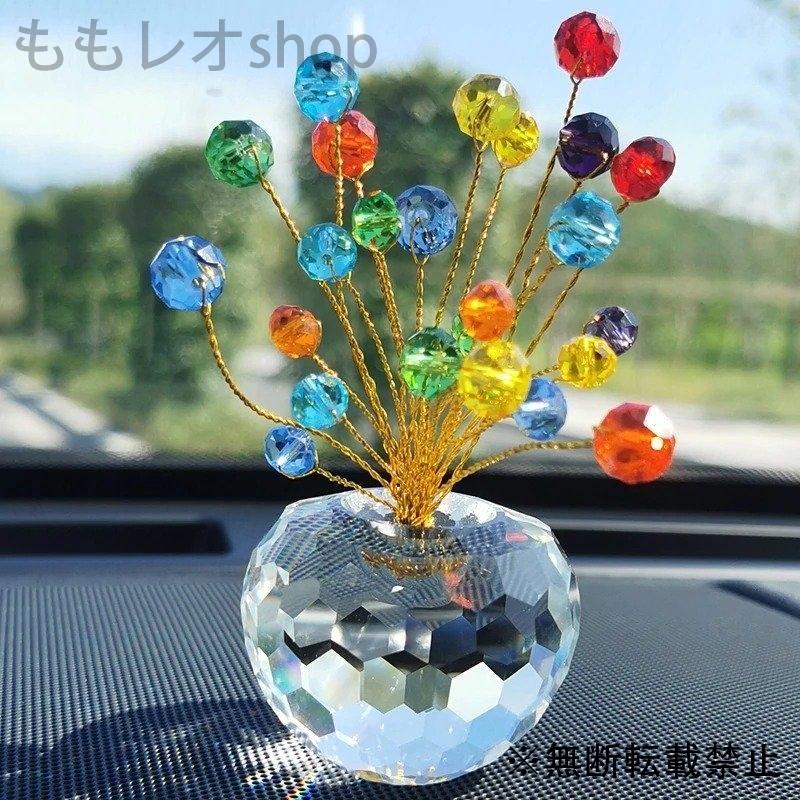 オブジェ 置物 風水ガラスアート クリスタル 盆栽 ツリー 金のなる木 富 ラッキー インテリア 玄関 Momo Zakka ももレオshop 通販 Yahoo ショッピング