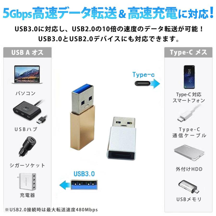 USB Type-C 変換アダプタ 2個セット タイプC 変換アダプター 変換コネクタ TypeC USB3.2 Android 充電 データ転送 イヤホン｜momos-shop｜13