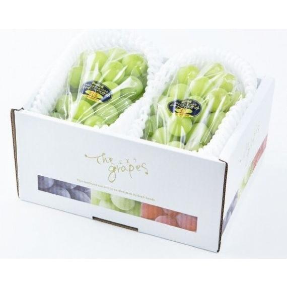 予約販売！「産直品」ぶどう シャインマスカット晴王 【青秀】 2房×(600g)「岡山県産」JA全農おかやま【送料無料但し※北海道・沖縄別途￥1500】