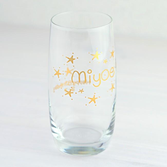 タンブラーグラス おしゃれ 名入れ 名前入り オーダーmyネーム ハイ