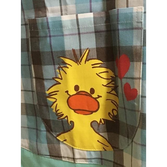 おしゃれキャラクターエプロン スージーズー ウイッティ ブーフ Witzy And Boof ラン型 チェック 桃山富子の店 通販 Yahoo ショッピング