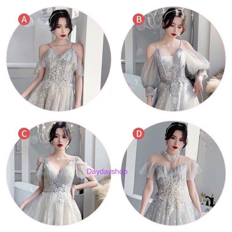 お買い得 演奏会 体型カバー ロングドレス お花嫁ドレス ワンピース ウエディングドレス ブライズメイドドレス パーティードレス 発表会 S Xxl 3色 4タイプ 結婚式 パーティドレス カラー Bグレー Pathwaysfl Org