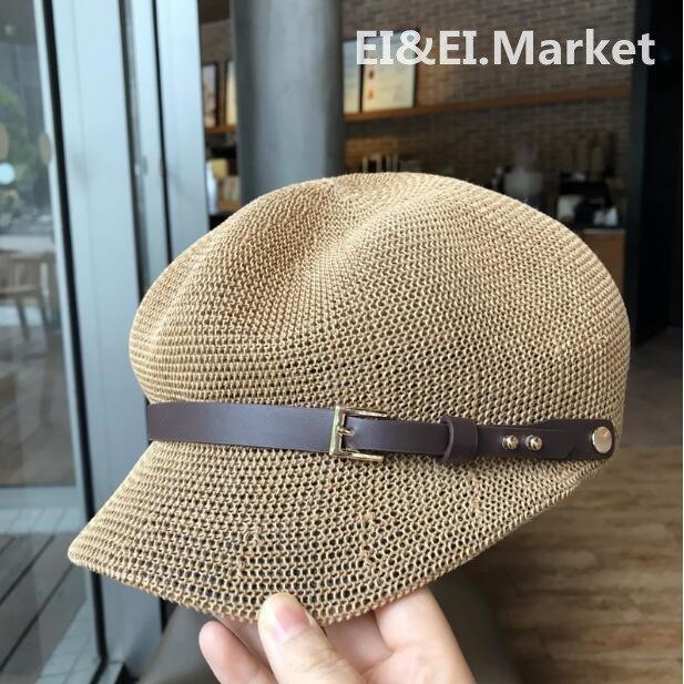 麦わらキャップ キャップ 帽子 ブラック おしゃれ メッシュ 夏