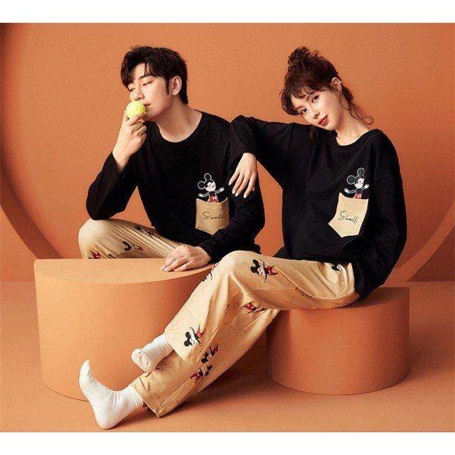 ペアパジャマ ミッキー秋冬 寝間着 ペア ルームウェア 夏 ペアルック パジャマ ディズニー 綿 寝巻き 部屋着 Yu 桃屋ヤフーショップ 通販 Yahoo ショッピング