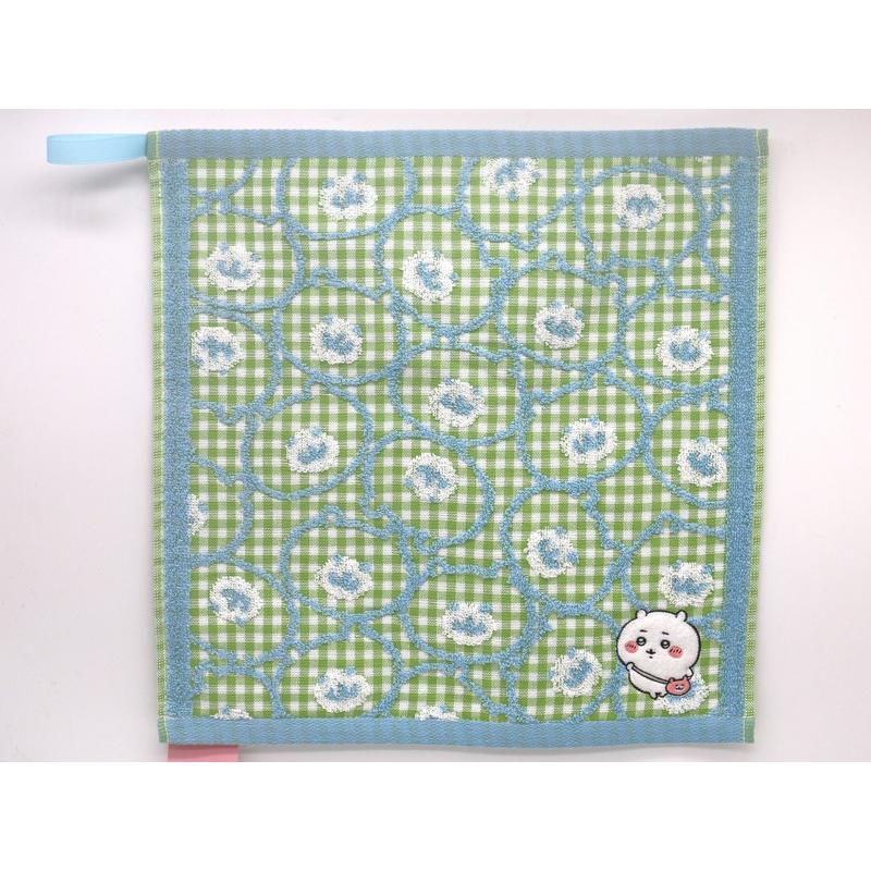 ちいかわ ループ付き ウォッシュタオル ポシェット グリーン ちいかわ ループ付き ウォッシュタオル ポシェット グリーン
