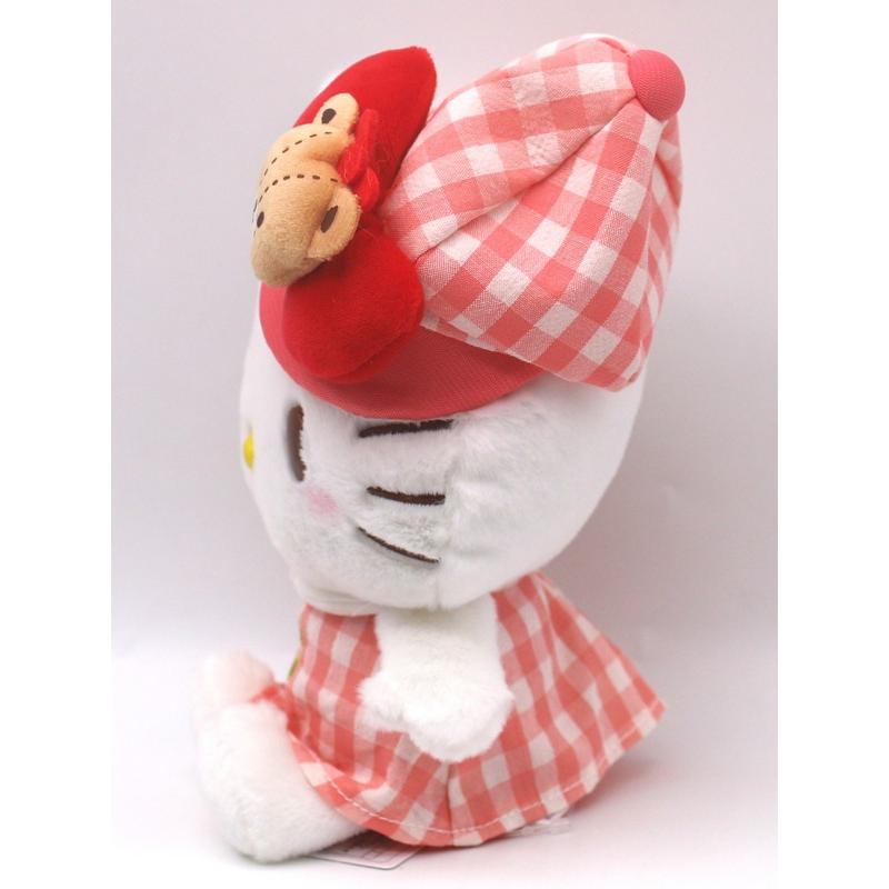sanrio ハローキティ ぬいぐるみ ギンガムキャスケット S sanrio ハローキティ ぬいぐるみ ギンガムキャスケット S
