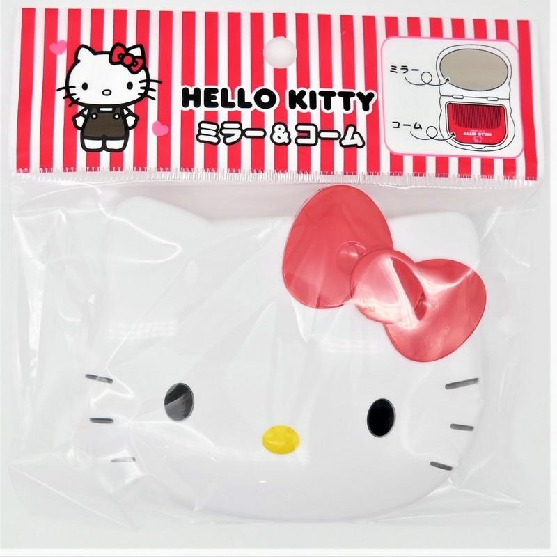 sanrio ハローキティ フェイス形 ミラー&コーム サンリオ sanrio ハローキティ フェイス形 ミラー&コーム サンリオ