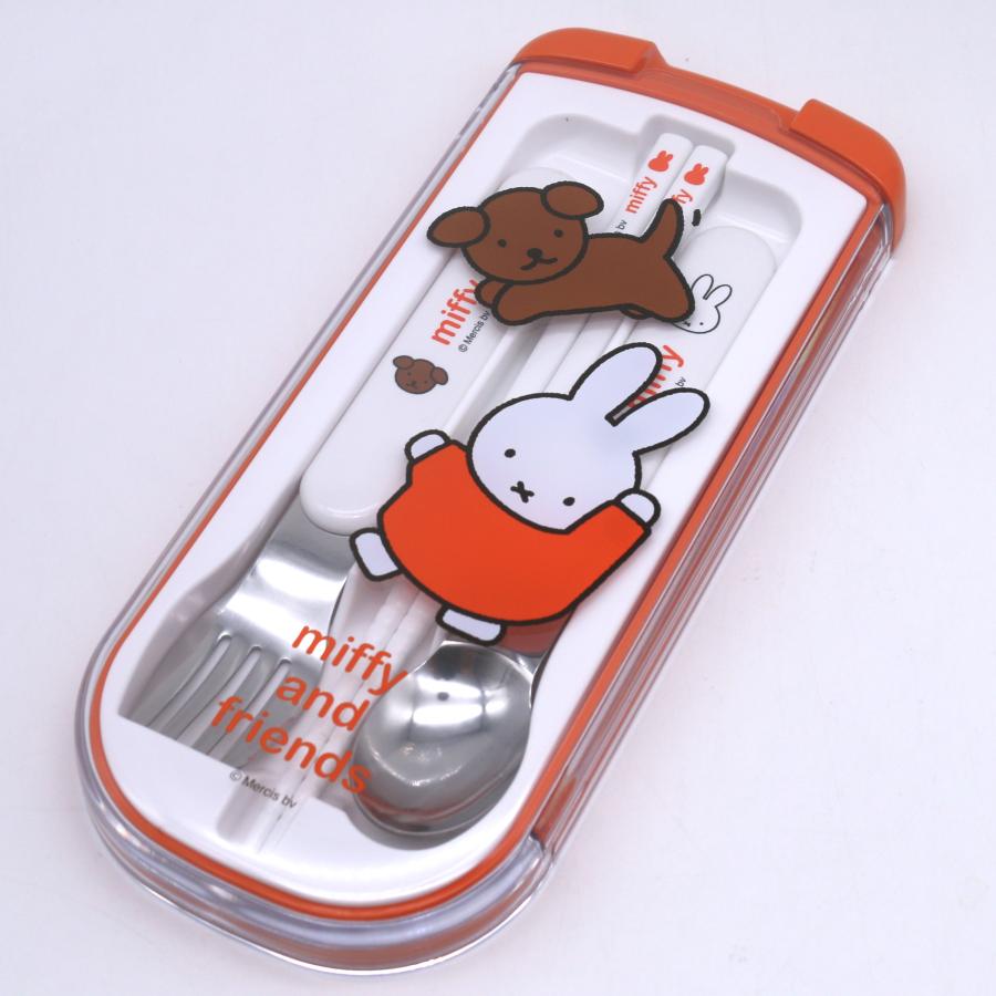 Miffy miffy and friends トリオセット ミッフィー 箸 スプーン Miffy miffy and friends トリオセット ミッフィー 箸 スプーン