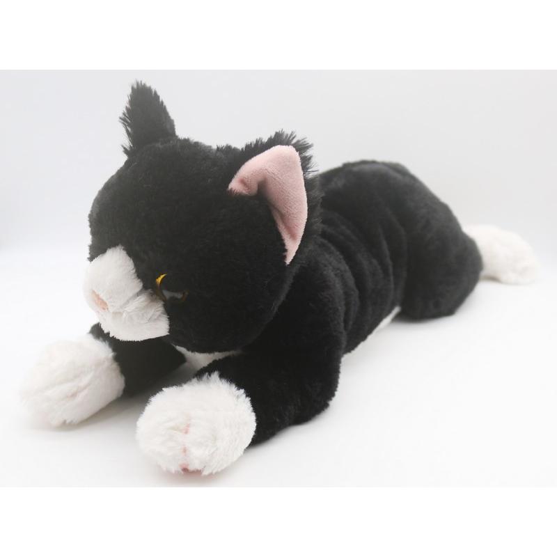 ひざねこ M ぬいぐるみ ハチワレ 白黒 猫 ネコ ブラウン グッズ ひざねこ M ぬいぐるみ ハチワレ 白黒 猫 ネコ ブラウン グッズ