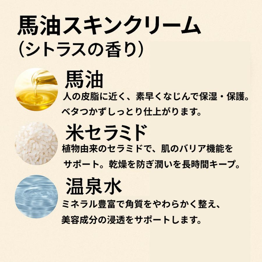 lishan 3本セットリシャン 馬油スキンクリーム シトラスの香り 200g 大