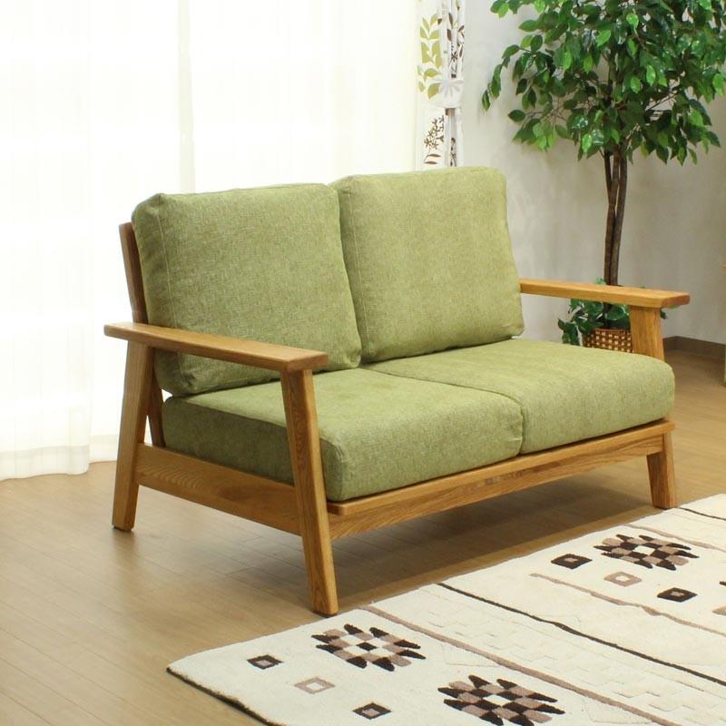 布 ソファ ソファー 送料無料 コスパ 2人掛け 幅1280 木枠 ウレタン 綿