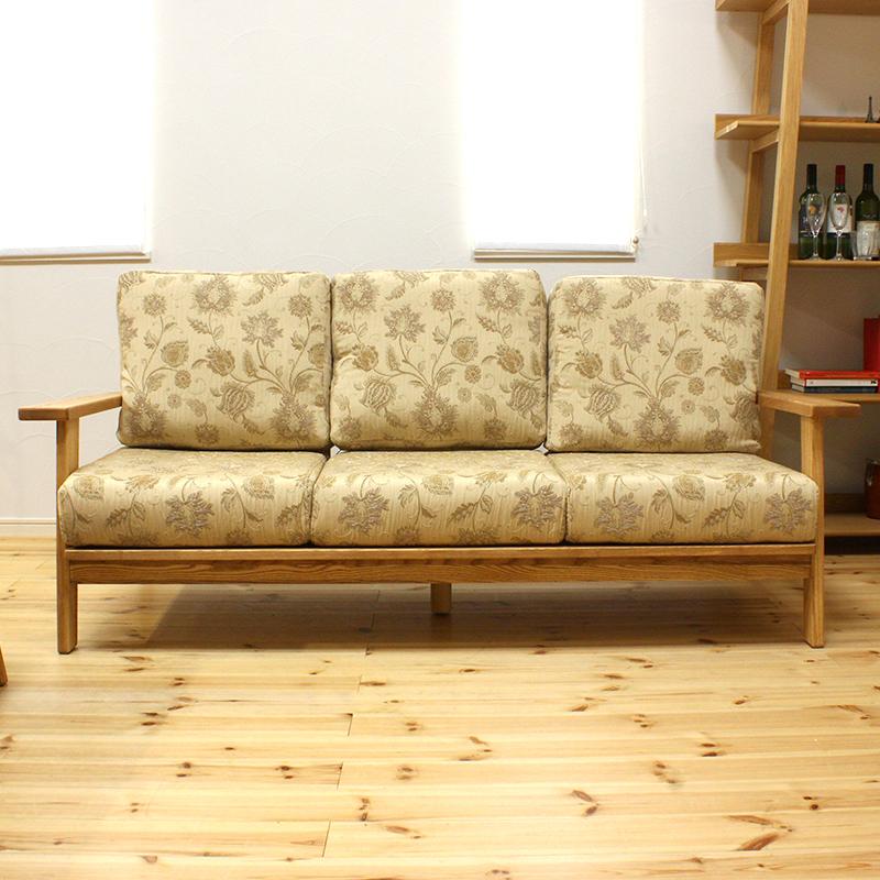 布 ソファ ソファー 送料無料 コスパ 3人掛け 幅1820 木枠 ウレタン 綿