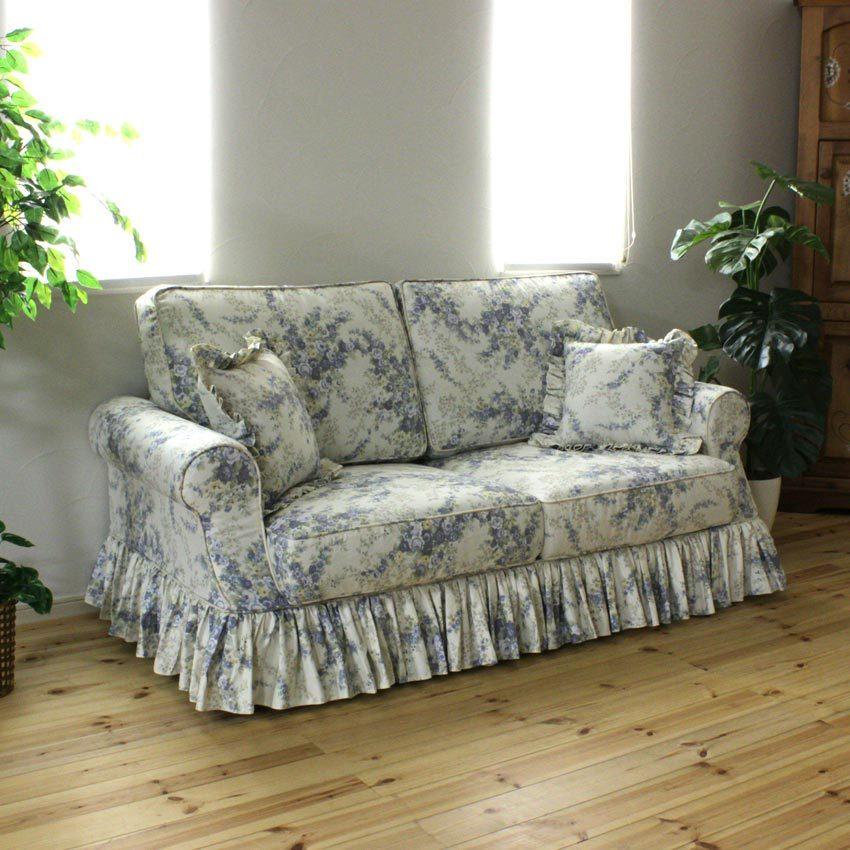 【値下げ中】 カントリーカバーリング2.5人掛けソファ（Aタイプ）/生地39002-2 【1773984968】(63480円)