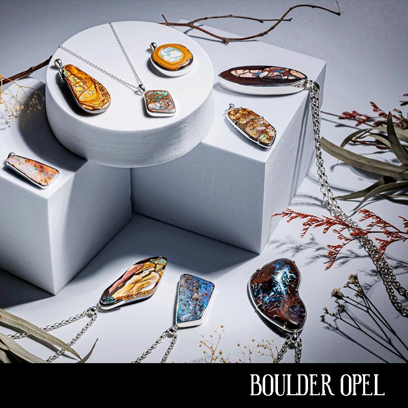 ペンダント ネックレス ボルダーオパール メンズ シルバー925 ユニ