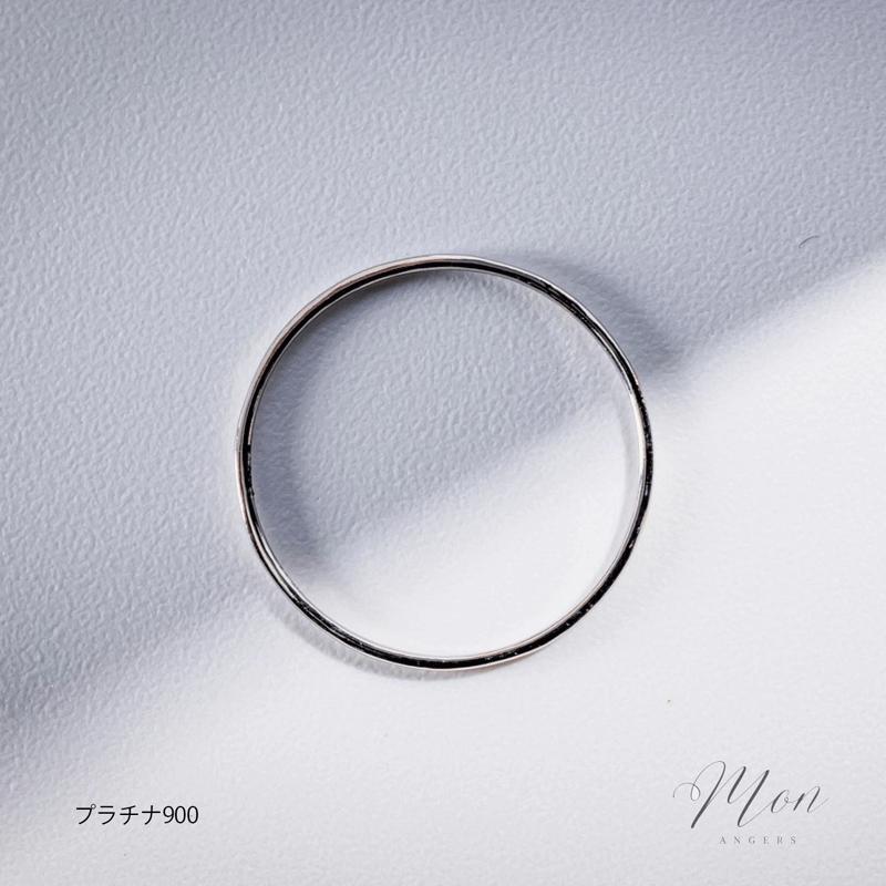K18 18金 pt900 地金 リング 0.8mm コーマル 彫金 細身 ピンキーリング レディース メンズ 重ね付け シンプル 華奢 誕生日 記念日 プレゼントの画像