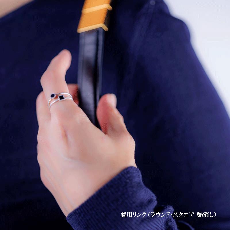 シルバー925 オニキス リング レディース ラウンド マット 天然石 ブラック ピンキー 0〜20号 ギフトの画像