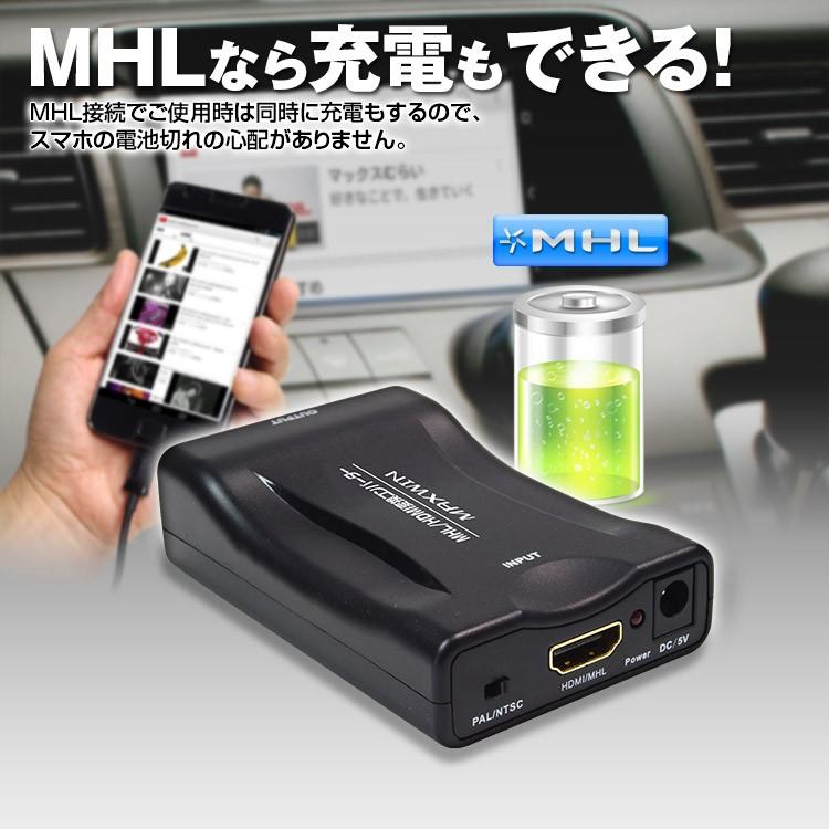 Mhl Hdmi変換コンバーター Rcaケーブルでiphone スマホを純正ナビのモニターに接続 専用シガーアダプター付属 12v 充電可能 Av101a Av101a A Partsヤフーショッピング店 通販 Yahoo ショッピング