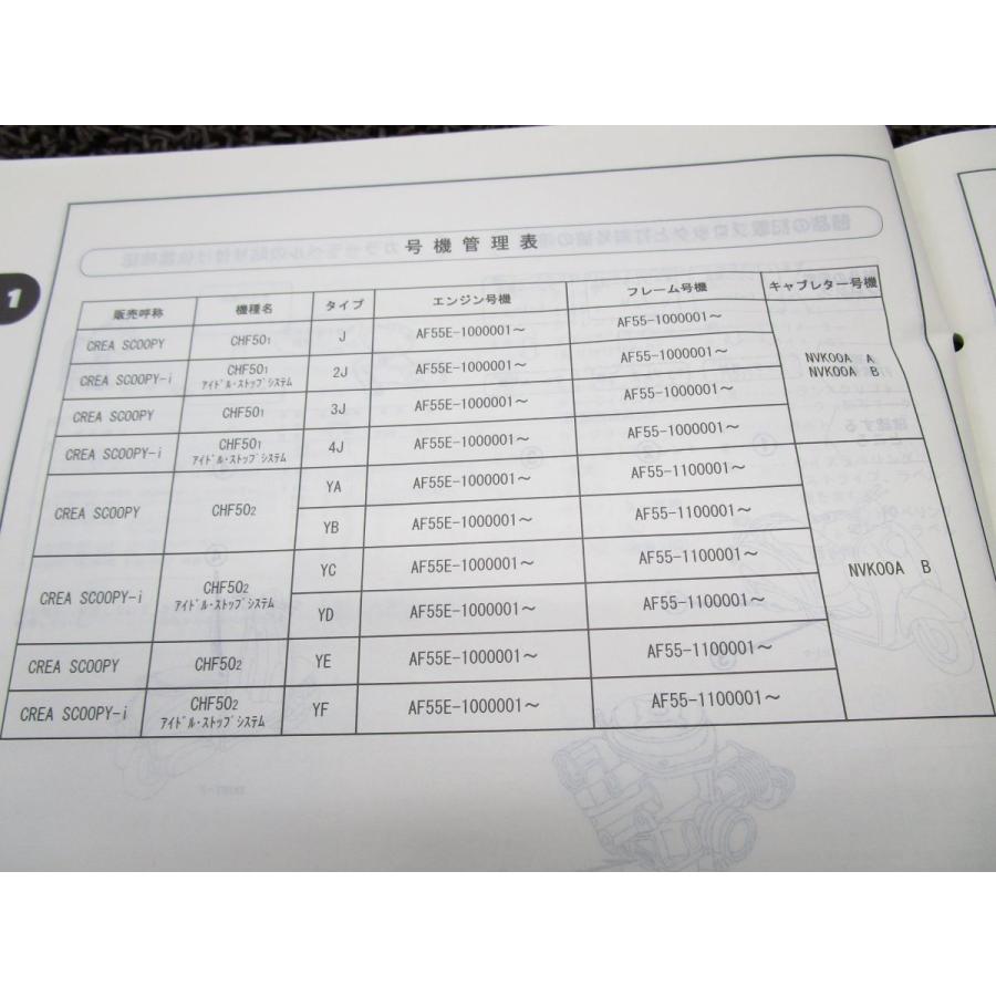 クレアスクーピー i パーツカタログ 3版 AF55 ○N315！ホンダ : A