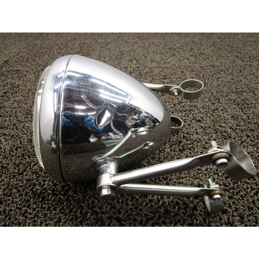 gb250 ロッカーズ風 ヘッドライトステー ヘッドライト同封 gb250