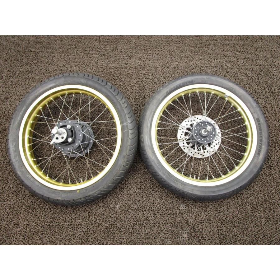 ヤマハ　DT200R 37F リアホイール DT200R フロント リアホイールセット 18インチ □T636 ディスク