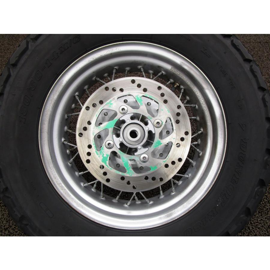 バンバン200 フロントホイール ディスク 太足 □B7187！アクスル
